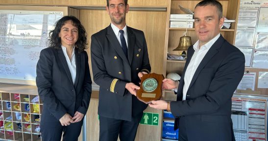 Bilboko Portuak Brittany Ferriesen lehen ontzi hibridoa hartu du